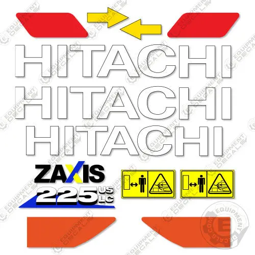 Fits Hitachi Zx225uslc-6 Decal Kit Excavator 1