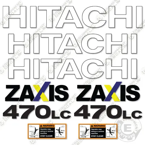 Fits Hitachi 470Lc-5 Decal Kit Zaxis Excavator 1