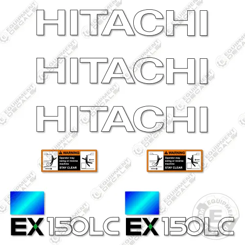 Fits Hitachi Ex150lc-5 Decal Kit Excavator 1