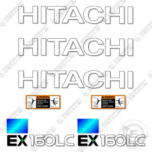 Fits Hitachi Ex160lc-5 Decal Kit Excavator 1