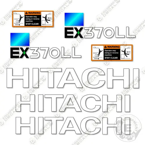 Fits Hitachi Ex370ll Decal Kit Excavator 1
