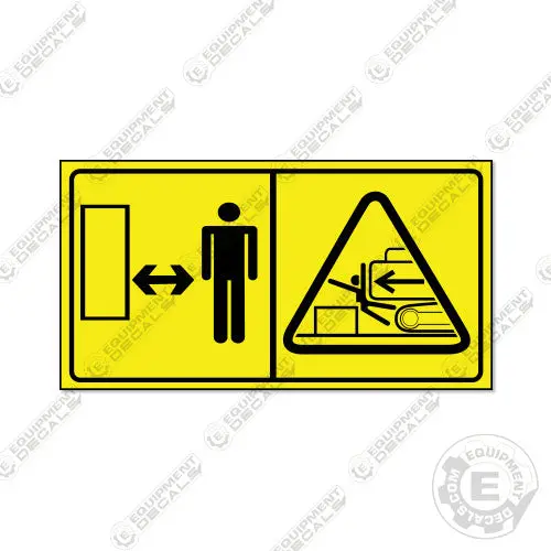 Fits Hitachi Swing Warning Decal Wheel Loader 1