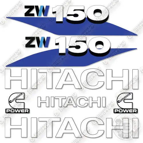 Fits Hitachi Zw150-6 Decal Kit Wheel Loader 1