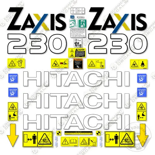Fits Hitachi 230 Decal Kit Z-Axis Excavator 1