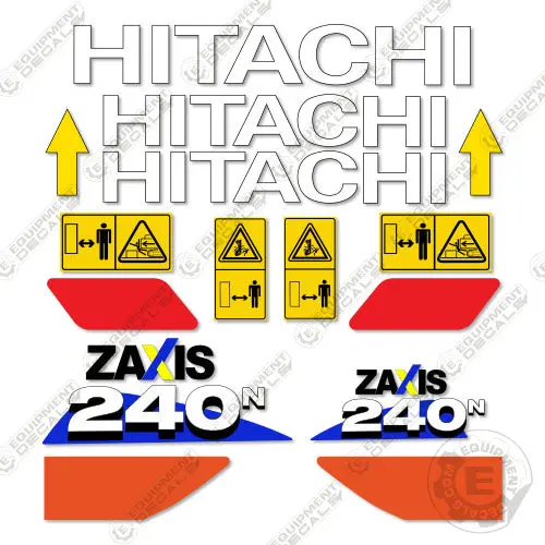 Fits Hitachi 240N Decal Kit Z-Axis Excavator 1