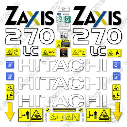 Fits Hitachi 270Lc Decal Kit Z-Axis Excavator 1