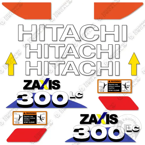 Fits Hitachi Zx300lc-6N Z-Axis Decal Kit Excavator 1