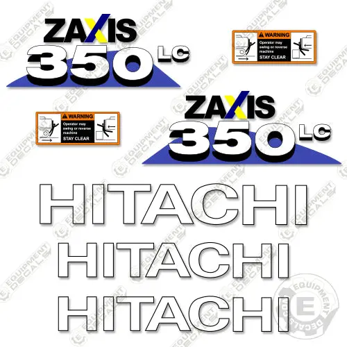 Fits Hitachi 350 Lc Z-Axis Decal Kit 1