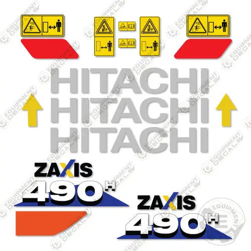 Fits Hitachi 490H Decal Kit Z-Axis Excavator 1