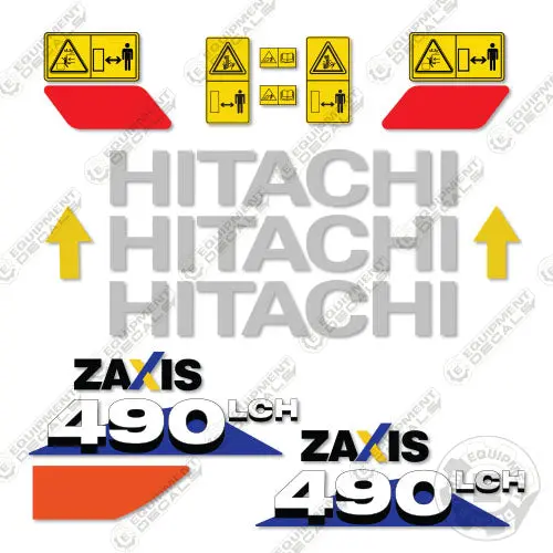 Fits Hitachi 490Lch Decal Kit Z-Axis Excavator 1