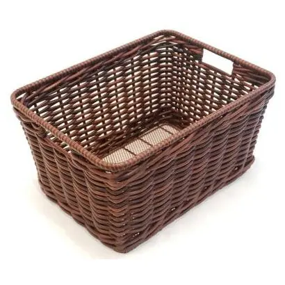 Retro Rattan Wicker Fixed Rear Basket 1