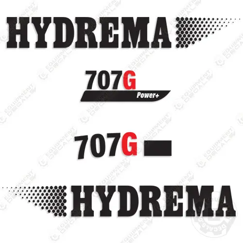 Hydrema 707G Decal Kit Dump Truck 1