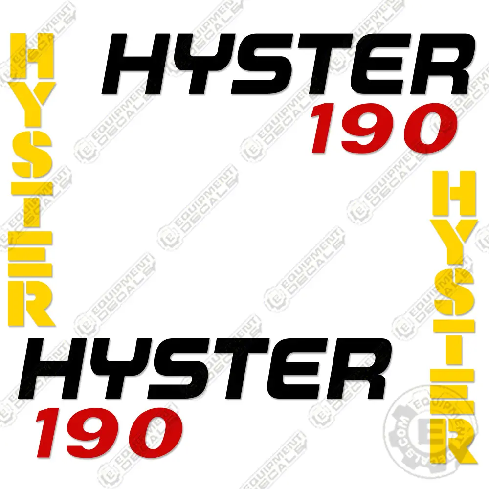 Fits Hyster 190 Forklift Decal Kit 1