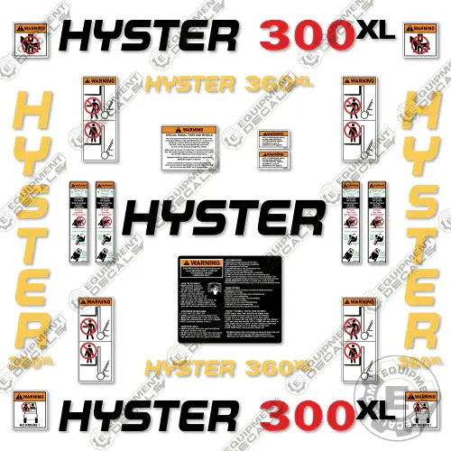 Fits Hyster 300Xl Decal Kit Forklift 1