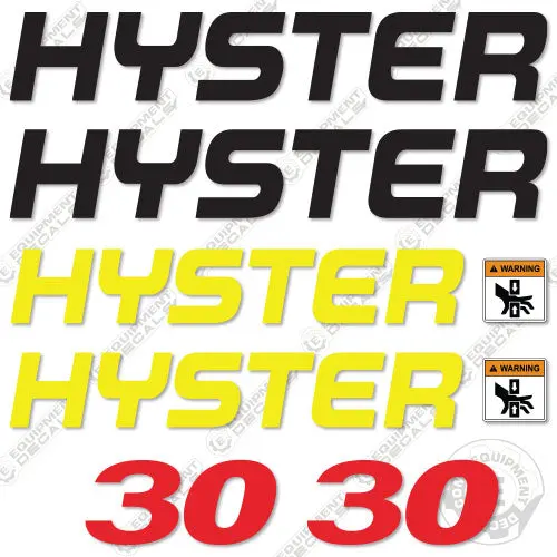 Fits Hyster 30 Decal Kit Forklift 1