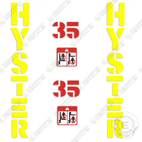 Fits Hyster 35 (Older Style) Decal Kit Forklift 1