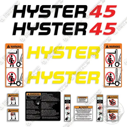 Hyster H45xm Decal Kit Forklift 1
