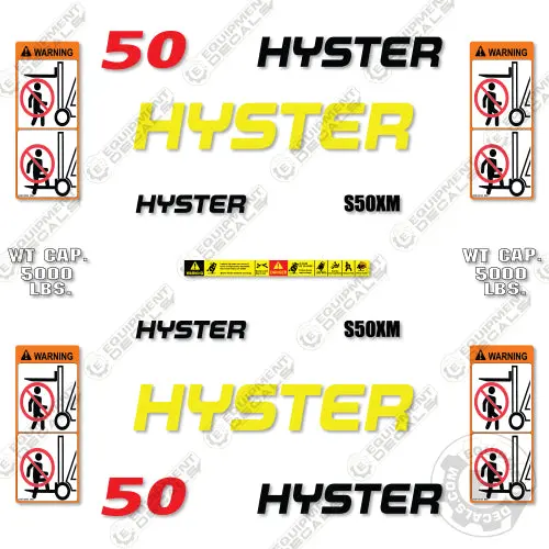 Fits Hyster 50 Decal Kit Forklift 1