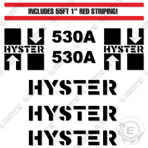 Fits Hyster 530A Decal Kit Forklift 1