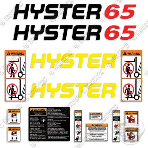 Hyster 65Xm Decal Kit Forklift 1