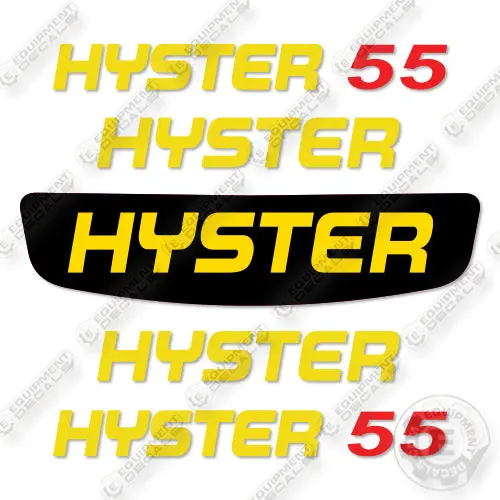Fits Hyster E55xn Decal Kit Forklift 1