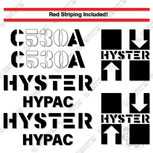 Fits Hyster Hypac C530a Decal Kit Compactor 1