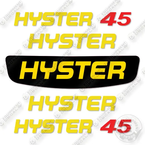 Fits Hyster E45xn Decal Kit Forklift 1