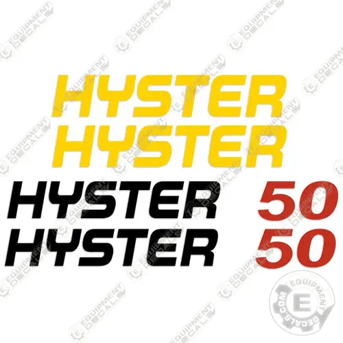 Fits Hyster E50xm Decal Kit Forklift (No Warnings) 1