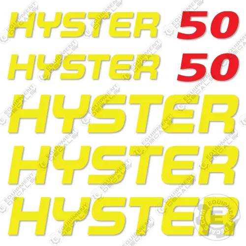 Fits Hyster E50xn-33 Decal Kit Forklift (No Warnings) 1