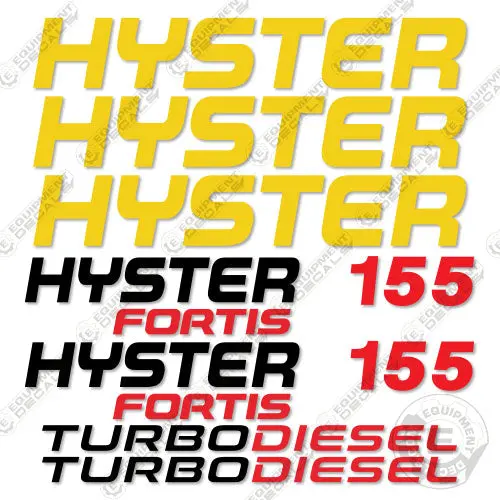 Fits Hyster Fortis 155 Decal Kit Forklift (No Warnings) 1