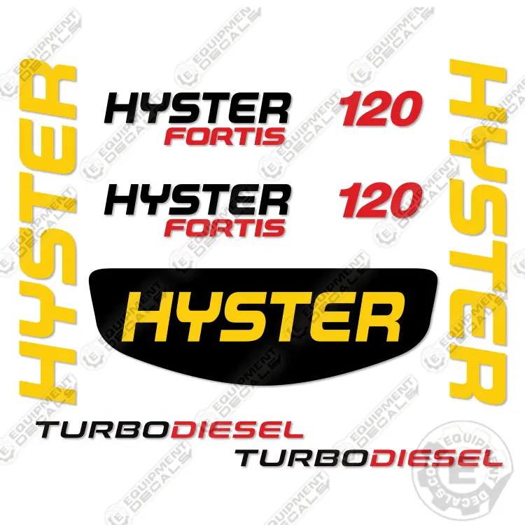 Fits Hyster H120fts Decal Kit Forklift (No Warnings) 1
