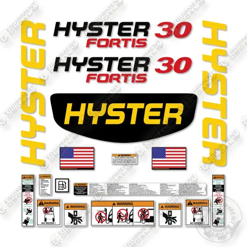Hyster H30ft Decal Kit Forklift -Aftermarket Kit 1