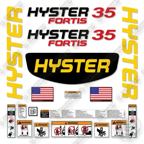 Hyster H35ft Decal Kit Forklift -Aftermarket Kit 1