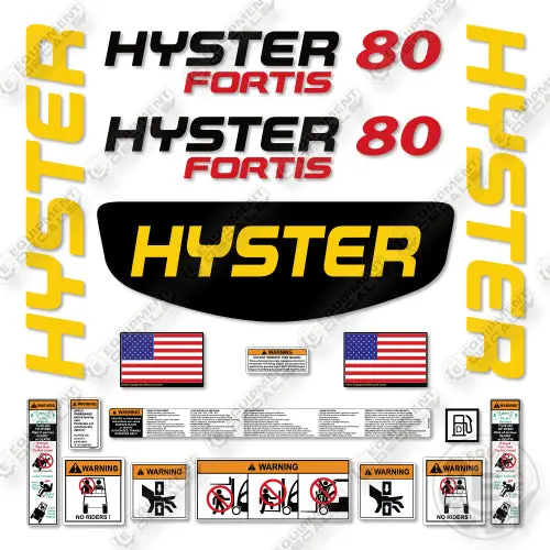 Hyster H80ft Decal Kit Forklift -Aftermarket Kit 1