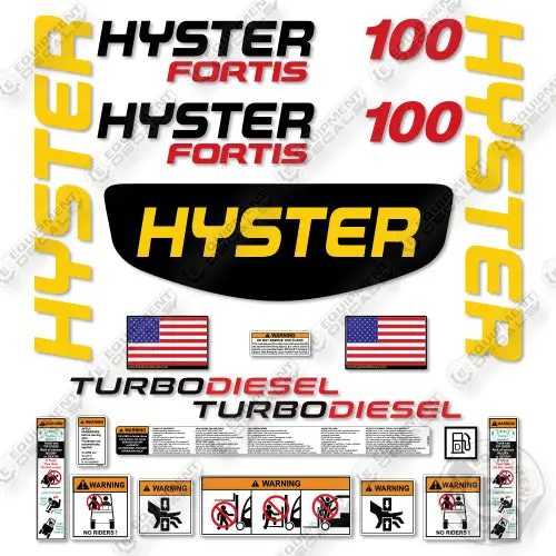 Hyster S100ft Decal Kit Forklift -Aftermarket Kit 1