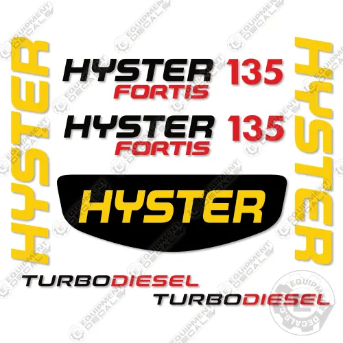 Fits Hyster S135ft Fortis Decal Kit Forklift 1