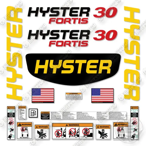 Hyster S30ft Decal Kit Forklift -Aftermarket Kit 1