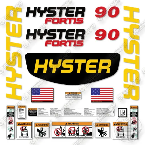 Hyster S90ft Decal Kit Forklift -Aftermarket Kit 1