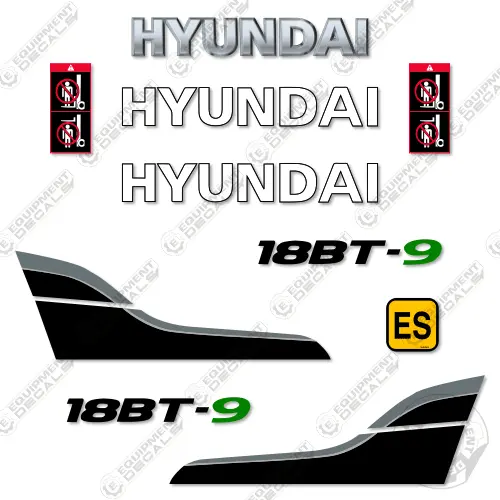 Fits Hyundai 18Bt-9 Decal Kit Forklift 1