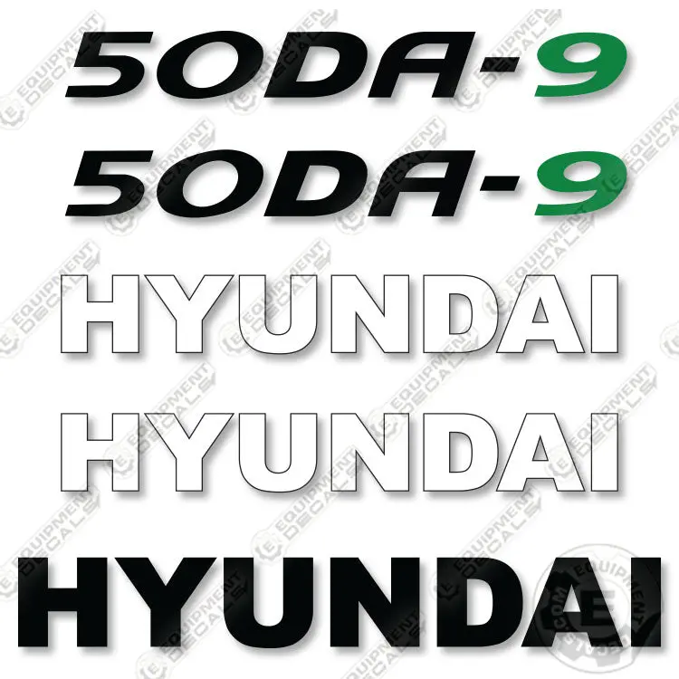 Hyundai 50Da-9 Decal Kit Forklift 1