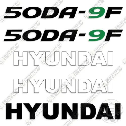 Hyundai 50Da-9F Decal Kit Forklift 1