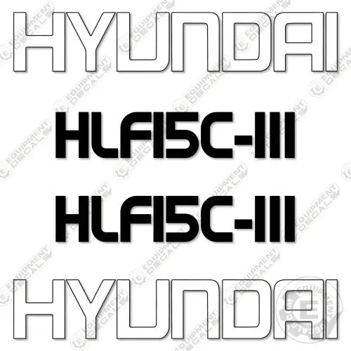 Fits Hyundai Hlf15c-Iii Decal Kit Forklift 1