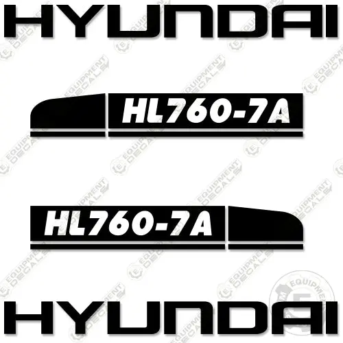 Fits Hyundai Hl760-7A Decal Kit Wheel Loader 1