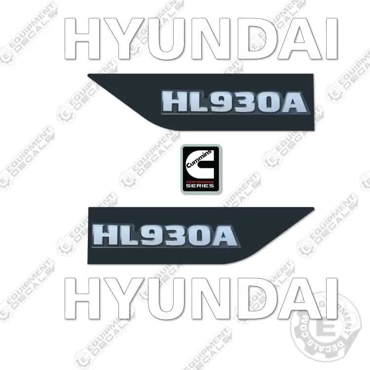 Fits Hyundai Hl930a Decal Kit Wheel Loader 1