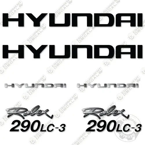 Fits Hyundai 290Lc-3 Decal Kit Excavator Robex 1