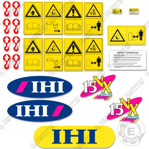 Fits Ihi 15Nx Decal Kit Mini Excavator 1