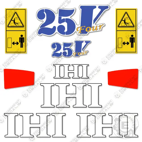 Fits Ihi 55N4 Decal Kit Mini Excavator 1