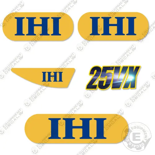 Fits Ihi 25Vx-3 Decal Kit Mini Excavator 1