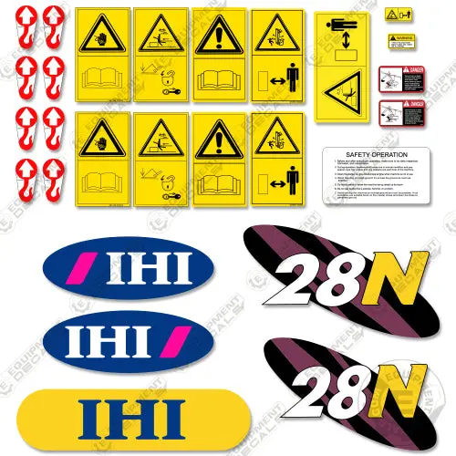 Fits Ihi 28N Decal Kit Mini Excavator 1
