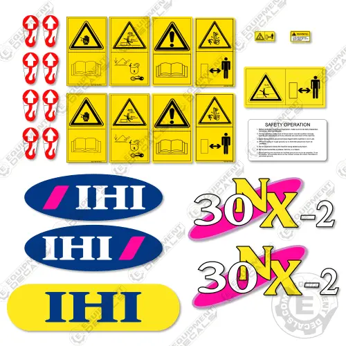 Fits Ihi 30Nx-2 Decal Kit Mini Excavator 1